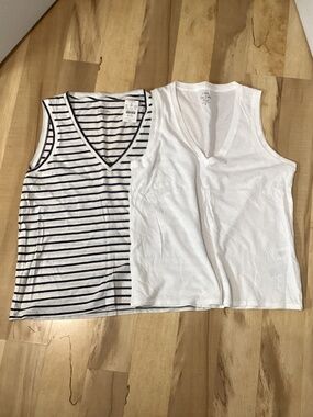 J Crew Slub Sleeveless Tank M